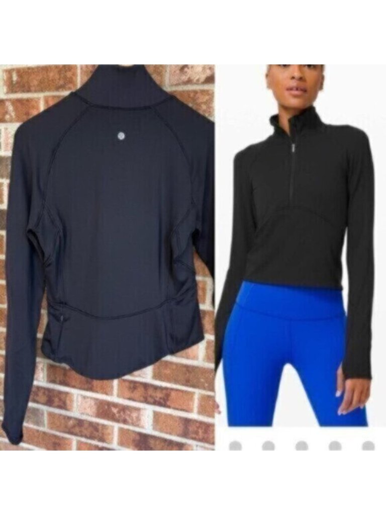 Lululemon ^* Always Alert 1/2 Zip Black 8